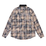 Unisex Jacket Autumn Tie-Dye Patchwork Shirt