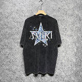 Amiri T-shirt Washed and Worn Retro Short Sleeve T-shirt