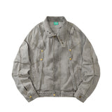 Women Jacket Denim Jacket Fall Lapels Long Sleeve Loose Wash Distressed Jacket