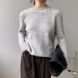 Women Winter Knitted Sweater Long Sleeve Thick Knitwear 8t7196