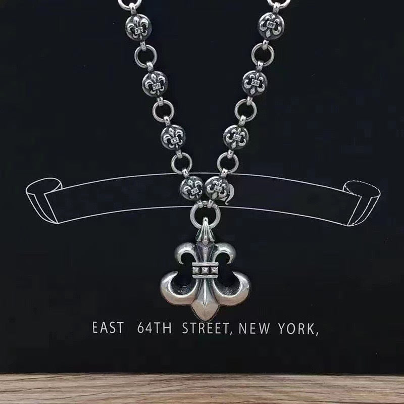 Chrome Hearts Necklace Vintage Cross Chain for Men and Women