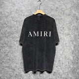 Amiri T-shirt Washed and Worn Retro Short Sleeve T-shirt