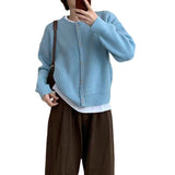 Women Knitwear Autumn and Winter round Neck Sweater Female Loose Knitted Cardigan