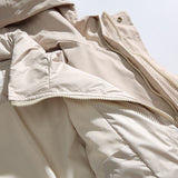 Unisex Winter Cotton Coat Three-Dimensional Pocket Hooded down Jacket