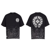 CHH Chrome Heart T Shirts T-shirt sprayed loose cotton short sleeves