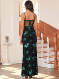 Women Evening Gown Sexy Green Sequins Dress Evening Dress