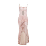 Women Dresses Summer Slim-Fit Suspender Skirt Fishtail Dress (Csm202404)