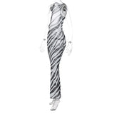 Women Dresses Summer Sexy Mesh Sleeveless Slim Fit Dress