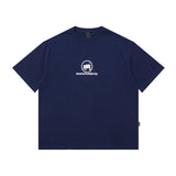 Men T Shirt Letter Patch Embroidered Crew Neck Hip Hop