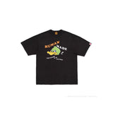 Men T-shirts HUMAN Green Monster Pattern Loose Short Sleeve T-Shirt