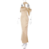 Women Dresses Summer Sexy Backless Zipper Tube Top Dress