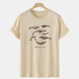 Whale Of Times Letter Print  Graphic Tees Women Vintage