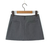 Women Skirt Summer Dark Striped Skirt Skirt