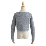 Women Sweater Knitwear Single-Breasted Knitted Cardigan for Women Autumn Short Long Sleeve Top