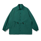 Unisex Jacket Lapel Coach Jacket Men Loose Casual Jacket