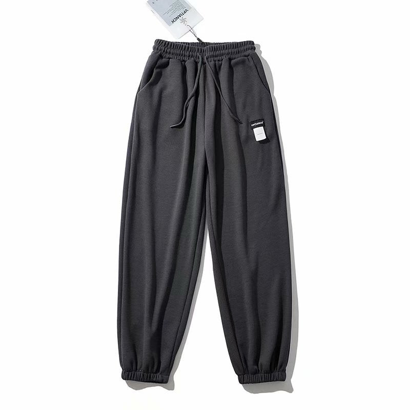 Women Sweatpants Loose Casual Harem Pants Hip Hop Waffle Sweatpants