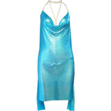 Harlem Nights Outfits Metal Sequins Dress Sexy Dress