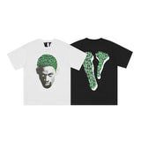 Dennis Rodman Graphic Tee Trendy Brand Dennis Rodman Printed Cotton Short Sleeve T-Shirt Men's Loose