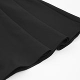 Women Dress Black V-neck Dress