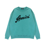 Amiri Long Sleeved Shirt Fashion Brand Crew Sweatshirts round Neck Sweater
