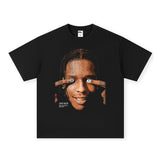 Asap Rocky Hoodie ASAP ROCKY Printed Short Sleeve T-Shirt Men's Long Sleeve