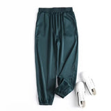 Women Sweatpants Casual Pants Elastic High Waist Loose Tappered Wide Leg Pants