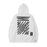 Men Hoodie Graffiti Printed Hoodie