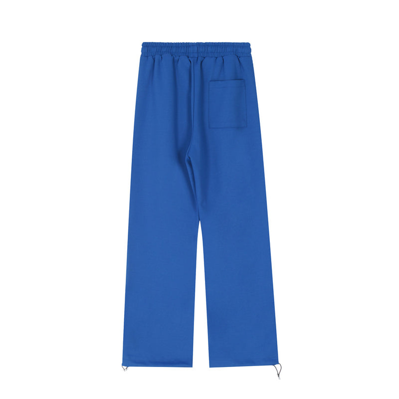 Men Sweatpants Straight Long Sports Pants Loose and Simple Casual Sports Wide-Leg Pants