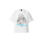 Mens T-shirts SAINT Michael x SUMMER WARS FW24 Anime Short Sleeve T-Shirt
