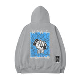 Men Hoodie Cartoon Letter Print Hoodie