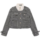 Women Jacket Lapel Loose Multicolor Casual Button Jacket Top