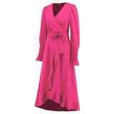 Women Date Dress V-neck Dress Formal Dress
