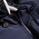 Unisex Winter Cotton Coat Lambswool Lapel Cotton-Padded Coat Vintage Loose and Warm Cotton-Padded Jacket