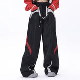 Men Sweatpants Tactical Pants Male Function Sports Straight Loose-Fitting Wide-Leg Trousers