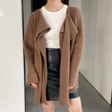 Women Cardigan Sweater Sweater Cardigan Coat Long Sleeve Loose Sweater 8t7351