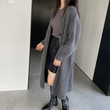 Women Cardigan Sweater Autumn Sweater Coat Loose Button Women's Clothing Z831