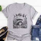 T-shirt Women's Short Sleeve Aesthetic Gothic T-shirt Vintage