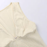 Women Tops Summer Slim-Fit Hip-Wrapped Short Dress Sexy V-neck Dress