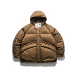 Unisex Winter Cotton Coat Hooded down Jacket Vintage down Jacket