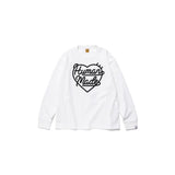 Men T-shirts Human made love print long-sleeved T-shirt loose and casual