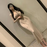 Women Dresses U-Collar Long Skirt Umbrella Skirt Long Skirt