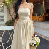Women Dresses Spring and Summer Strap Dress Long Dress (Csm202403)