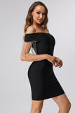 Women's Evening Dress Diamond Tassel Chain Dress Dress