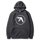 Aphex Twin Clothing  Aphex Twin Logo Printed Hoodie Sweatshirt Pullover Men Women