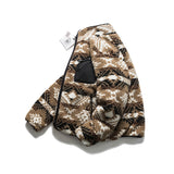 Unisex Winter Cotton Coat Stand-up Collar Cotton-Padded Clothes Vintage Cashmere Cotton-Padded Coat