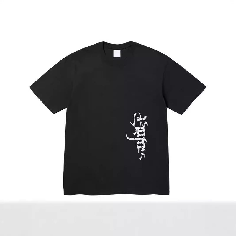 Men T-shirts Satan Tee Back Anime Satan Print
