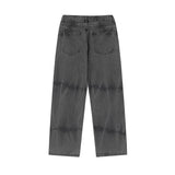 Men Jeans Vintage Distressed Tie-Dye Old School Jeans