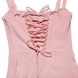 Women Dresses Sexy Lacing Slim Fit Skirt Sling Dress (Bla0420)
