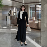 Women Dresses Bow Dress Autumn Dress