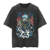 2024Streetwear Tshirt Japanese Anime Graphic Vintage Washed (Prat 2)